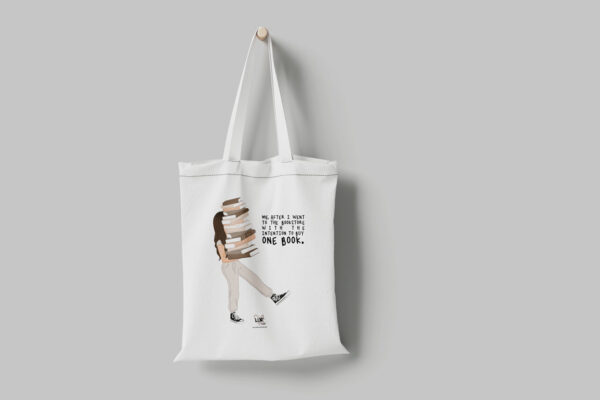 @ 2022 | Illustration & Digital Art | Laura Schlobach | Bag "Buy One Book"