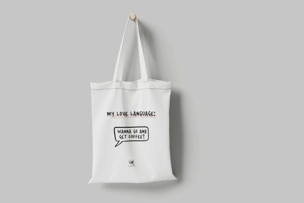 @ 2022 | Illustration & Digital Art | Laura Schlobach | Bag "My Love Language: Coffee"